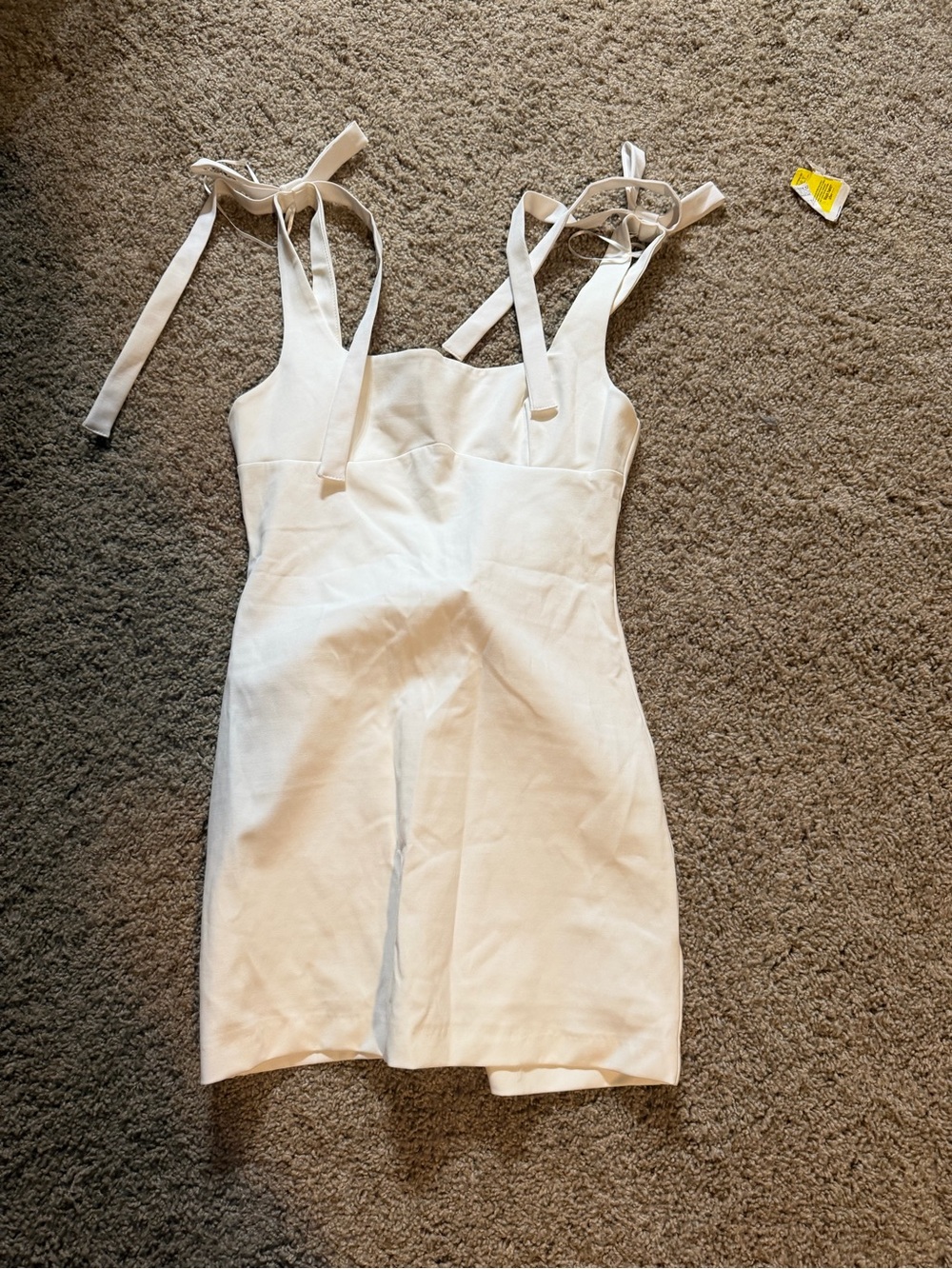 Zara Cream Tie-Strap One-Piece